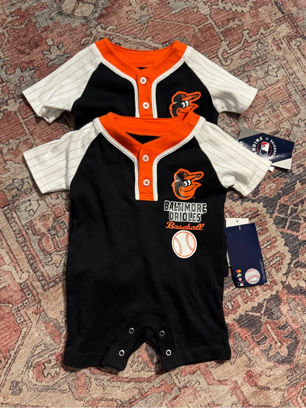 Genuine Merchandise Baltimore Orioles Infant Rompers (2)